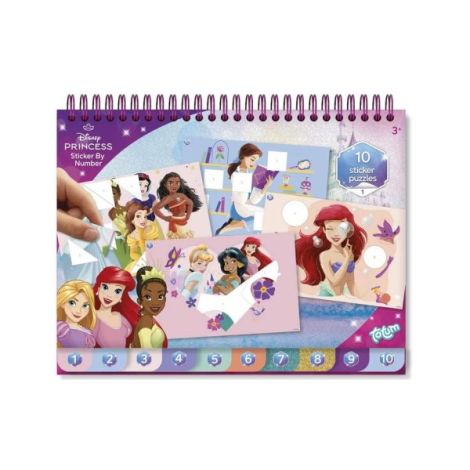 Set creativ cu abtibilduri, lipeste pe numere, Disney Princess - imagine 6